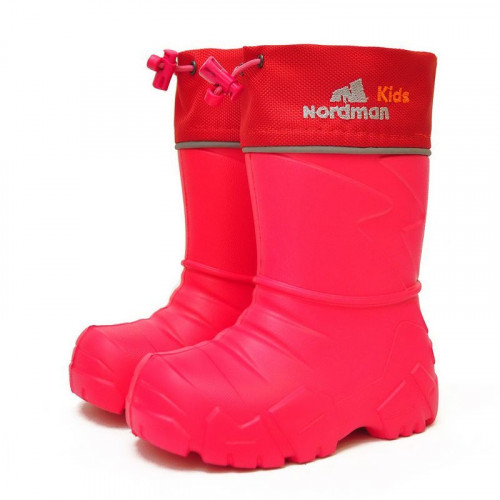 Сапоги Nordman kids из ЭВА  с мехом КРАСНЫЕ