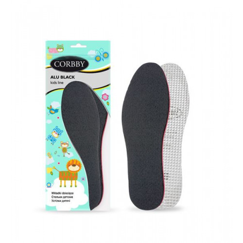 Детские зимние стельки ALU CORBBY чёрные