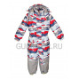 Демисезонный комбинезон UKI kids "МОРЕ" серо-красный