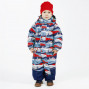 Демисезонный комбинезон UKI kids "МОРЕ" серо-красный