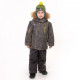 Зимний костюм для мальчика UKI kids "Волки" серый